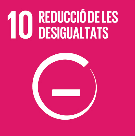 Icona ODS 2030. Objectiu 10: Reducció de les desigualtats