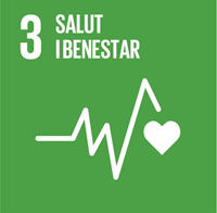 Icona ODS 2030. Objectiu 3: Salut i benestar
