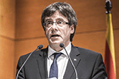 President Puigdemont en l'acte del 10è aniversari d'AMMFEINA SMC.